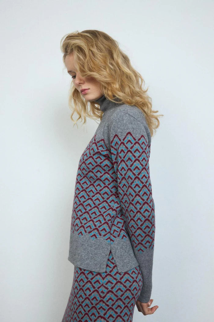 Caesar Jersey Sweater - Silver