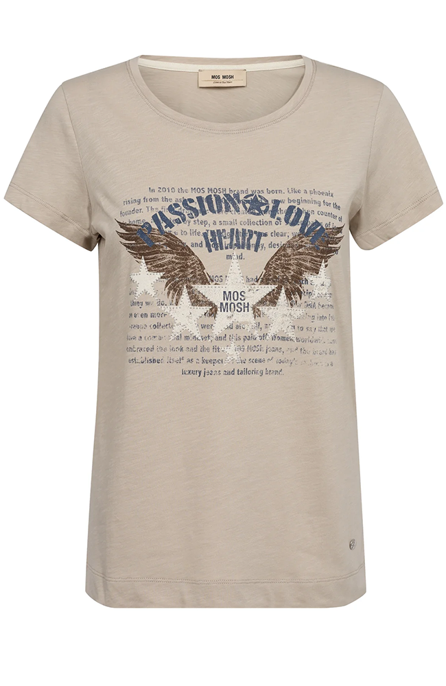 Zibby O-SS Tee - Feather Gray