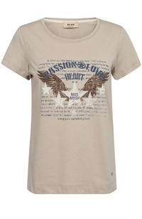 Zibby O-SS Tee - Feather Gray