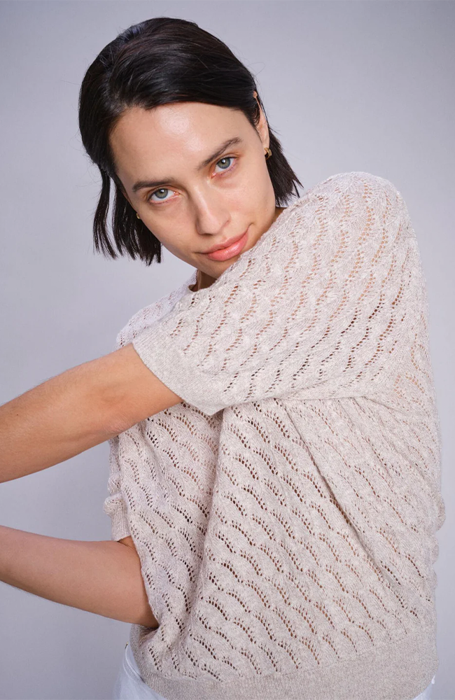 Karin Marisol SS Linen Knit - Shadow