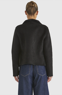 Behold Reversible Fur Jacket - Black