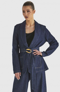 Soaring Blazer - Indigo Wash