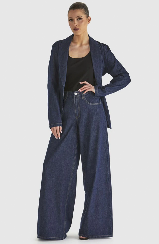 Soaring Blazer - Indigo Wash