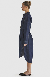 Soaring Shirt Dress - Indigo Wash
