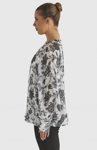 Say So Top - White Floral
