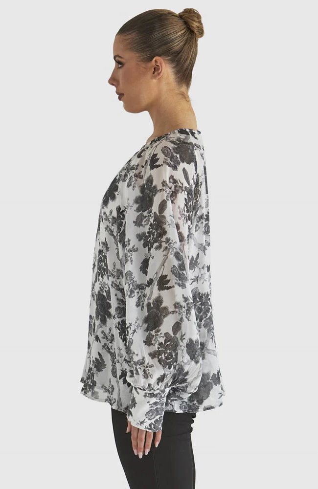 Say So Top - White Floral