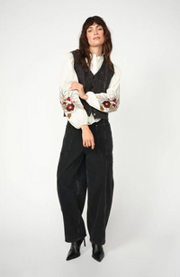 Rosy Galleon Jeans - Dark Grey Melange
