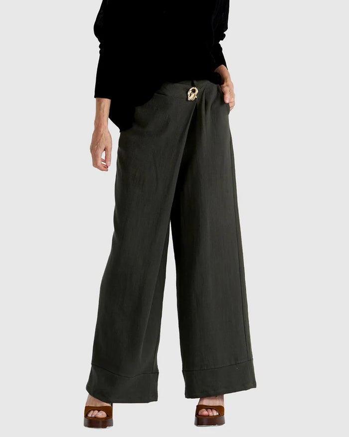Muse Pant - Olive Green