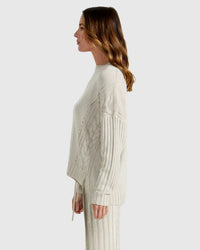Catalina Knit - Oyster/Cream