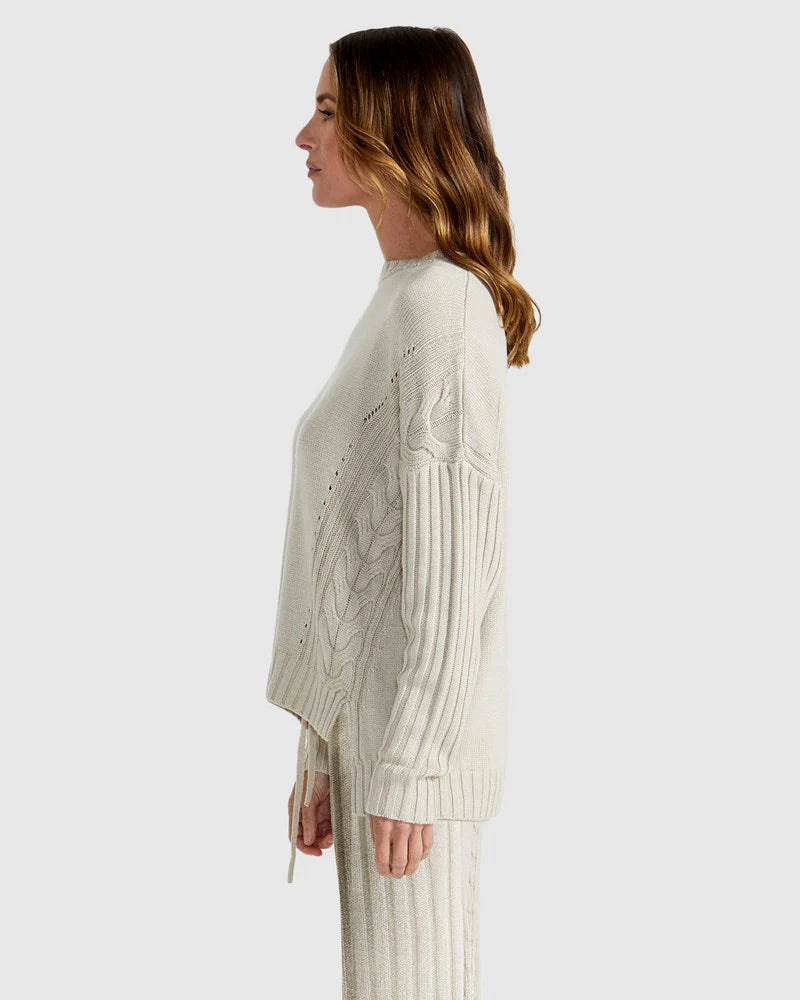 Catalina Knit - Oyster/Cream
