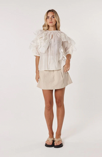 Celeste Ruffled Blouse – Ivory