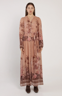 Romy Long Sleeve Maxi Dress - Neutral