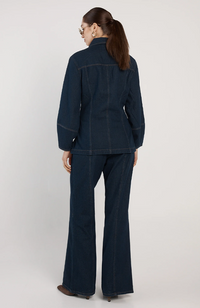 Wren Denim Sculpted Jacket - Indigo