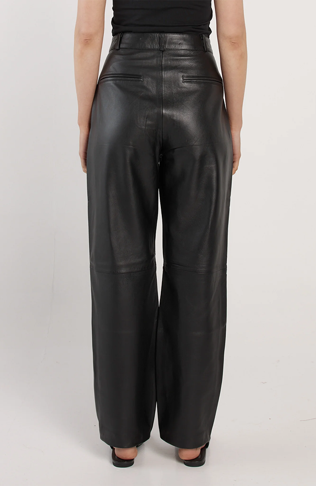 Elandra Leather Pant - Black