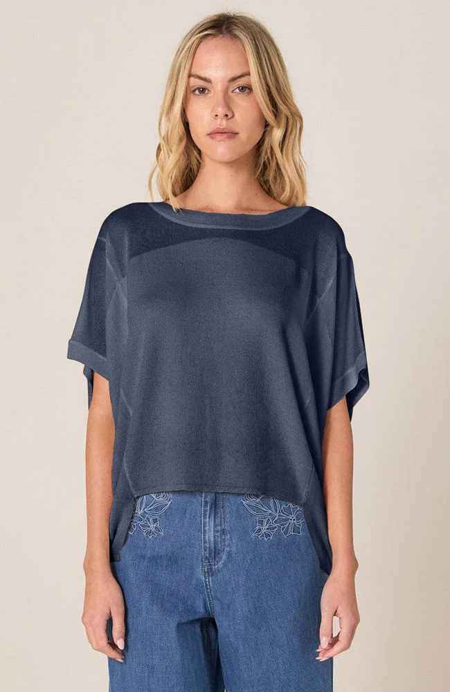 Esther Knit Top - Navy