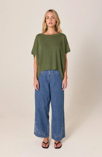 Esther Knit Top - Olive