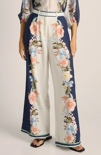 Solara Placement Pant - Navy Print
