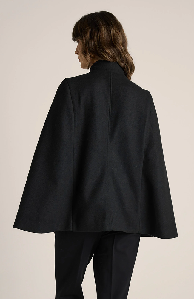 Ellis Military Cape - Black