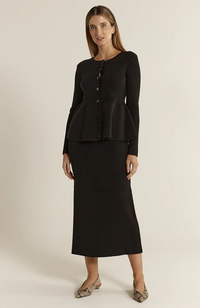 Vale Knit Skirt - Black
