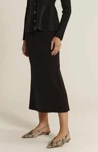 Vale Knit Skirt - Black