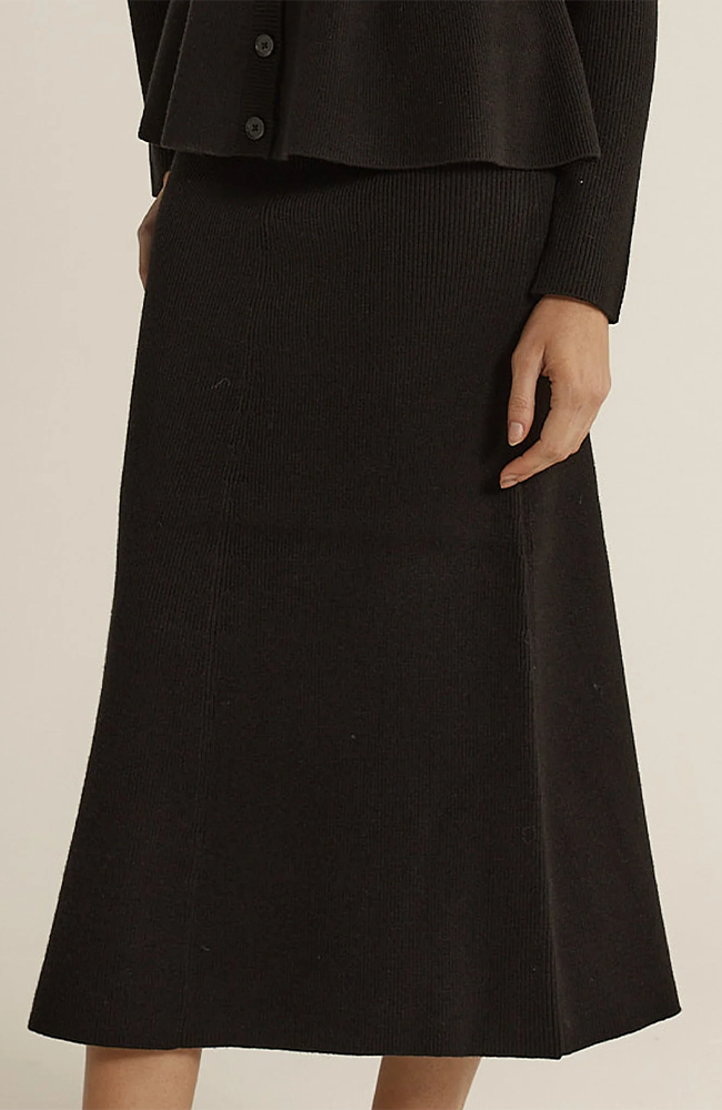 Vale Knit Skirt - Black