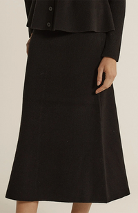 Vale Knit Skirt - Black