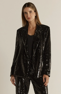 Rayne Sequin Blazer - Black
