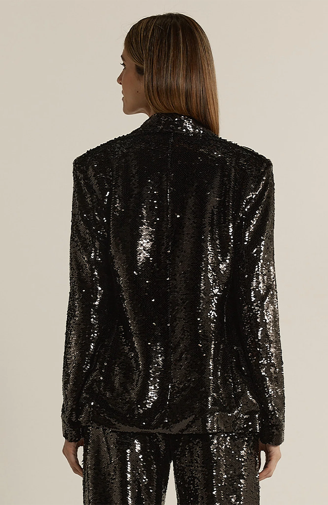 Rayne Sequin Blazer - Black