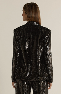 Rayne Sequin Blazer - Black