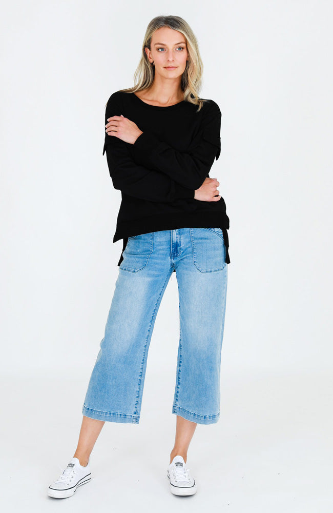 Kingscote Cargo Sweater - Black