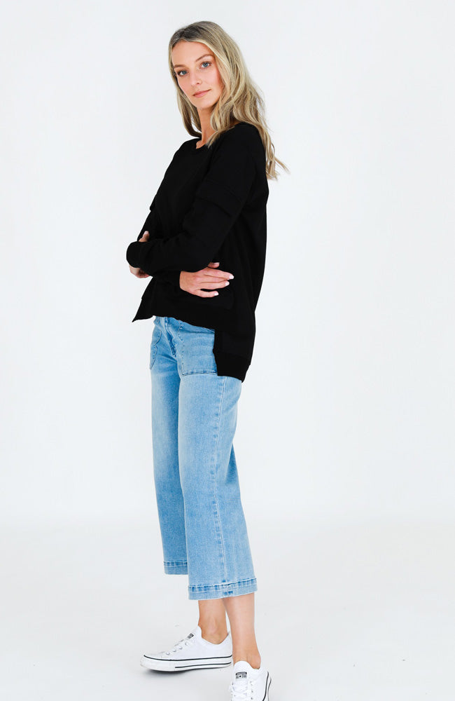 Kingscote Cargo Sweater - Black