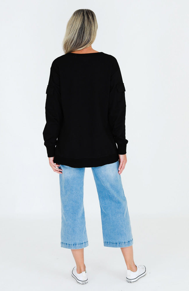 Kingscote Cargo Sweater - Black