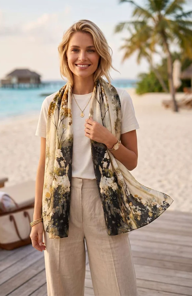 Silk Scarf - Magnolia