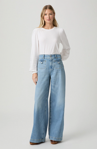 Cameron Wide Leg Jean - Sunshine