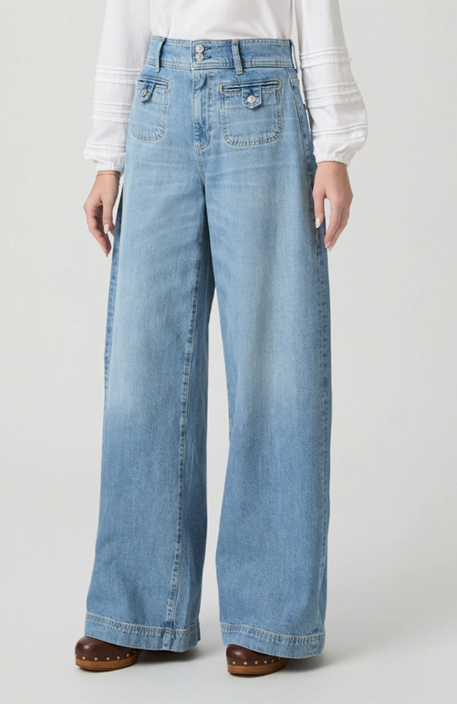 Cameron Wide Leg Jean - Sunshine