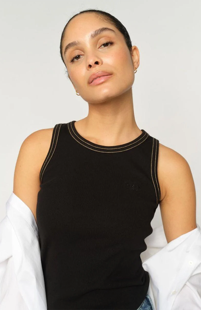 Ara Rib Tank Top - Black