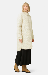 Long Quilt Coat - Sand