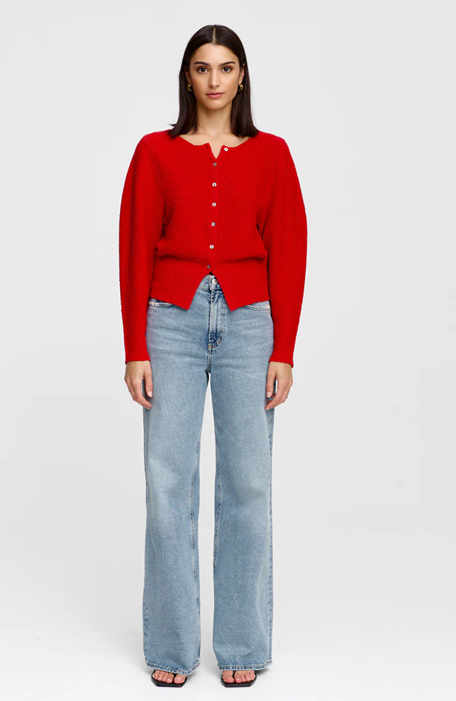 Montana Cardigan - Cherry