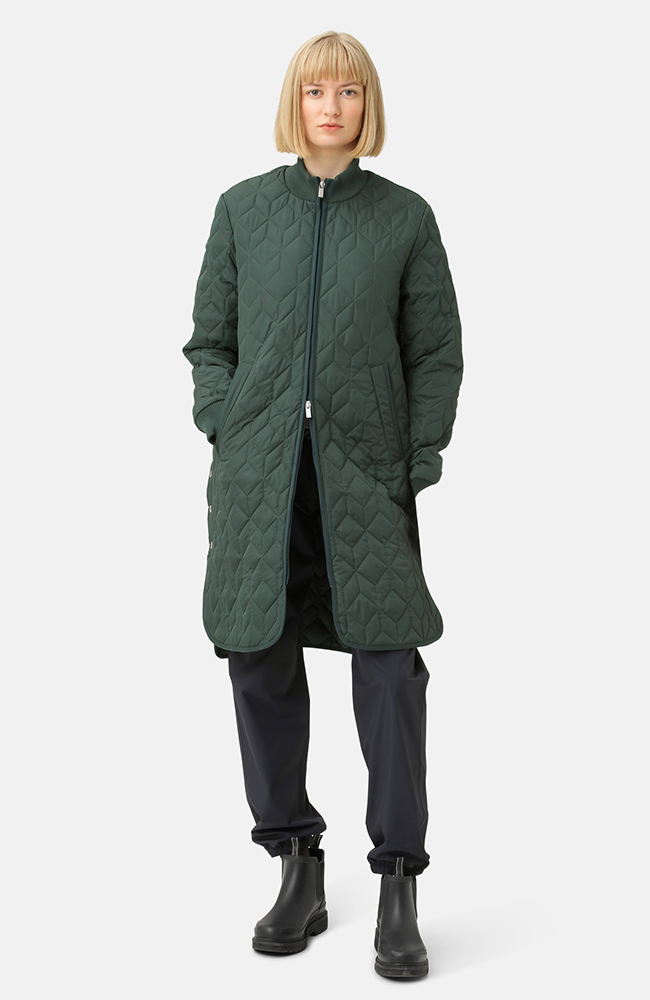 Long Quilt Coat - Beetle