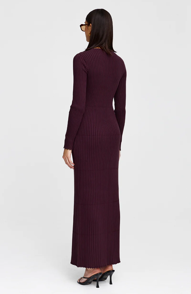 Celeste Knit Dress - Chocolate Marle