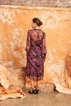 Mia Silk Dress - Purple Rose