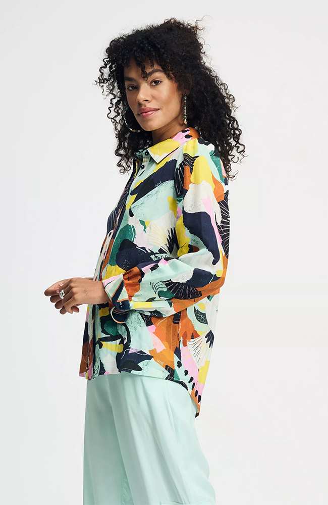 Paradise Linen Blouse - Multi