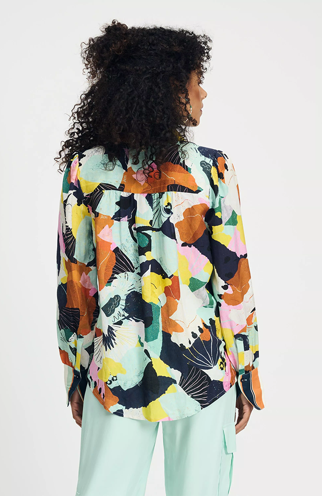 Paradise Linen Blouse - Multi