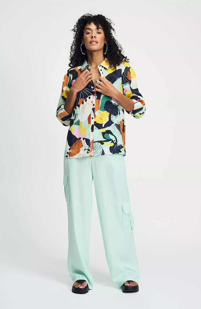 Paradise Linen Blouse - Multi