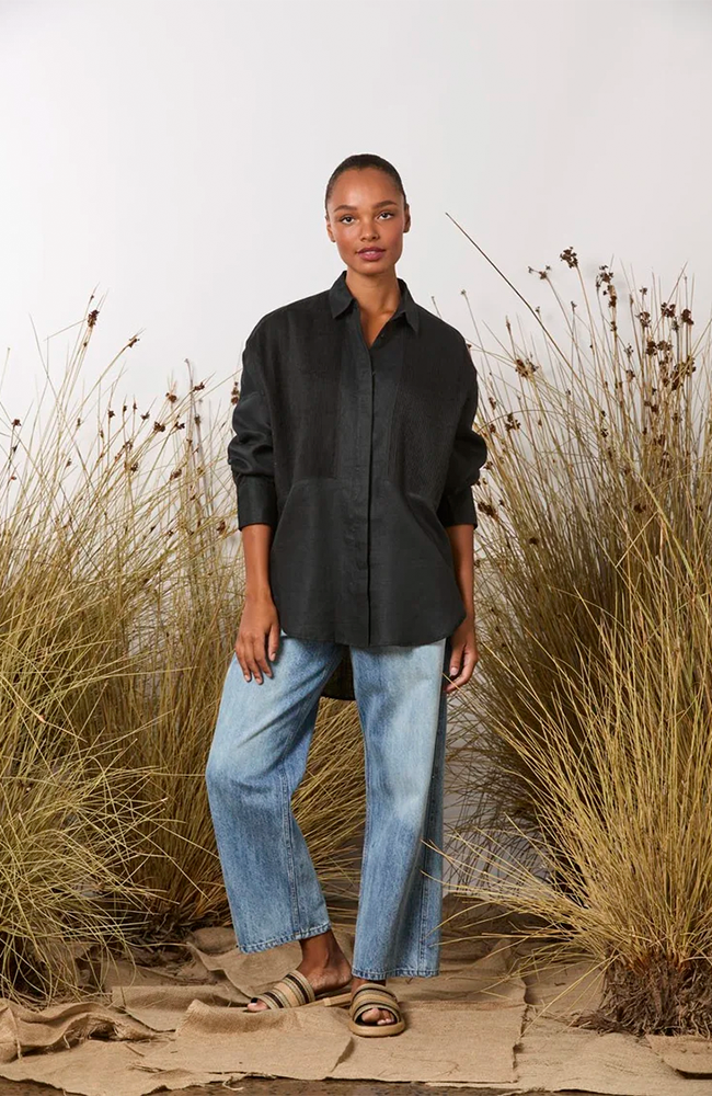 Bobby Pin Shirt - Black