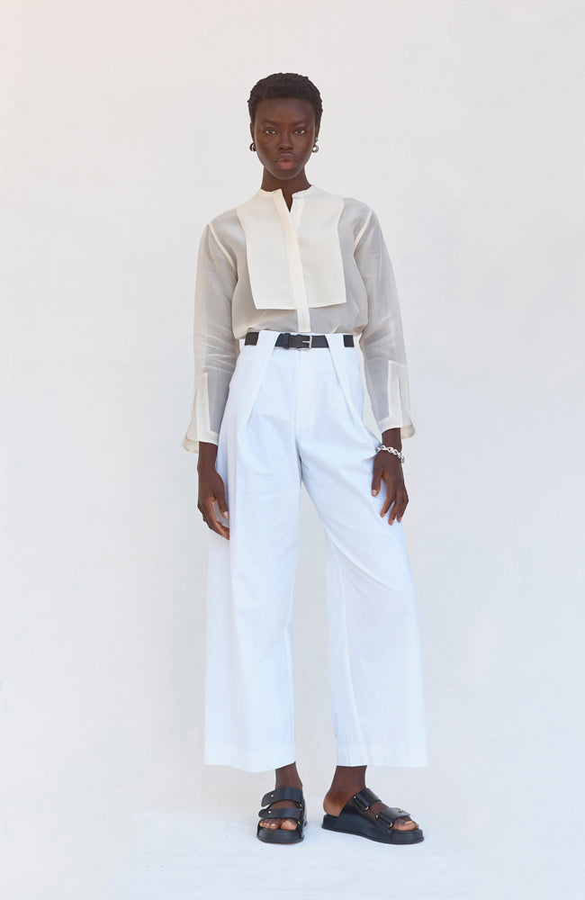 Maeve Shirt - White Organza