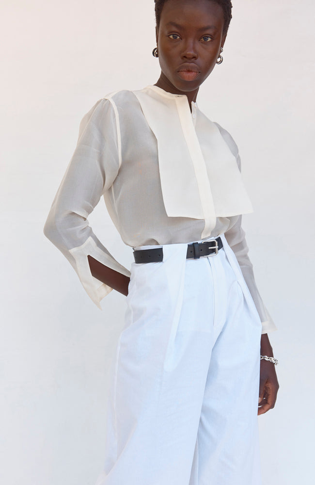 Maeve Shirt - White Organza