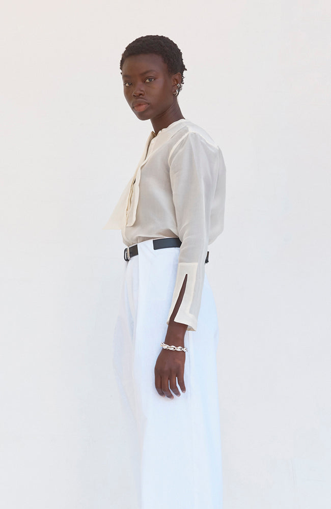 Maeve Shirt - White Organza