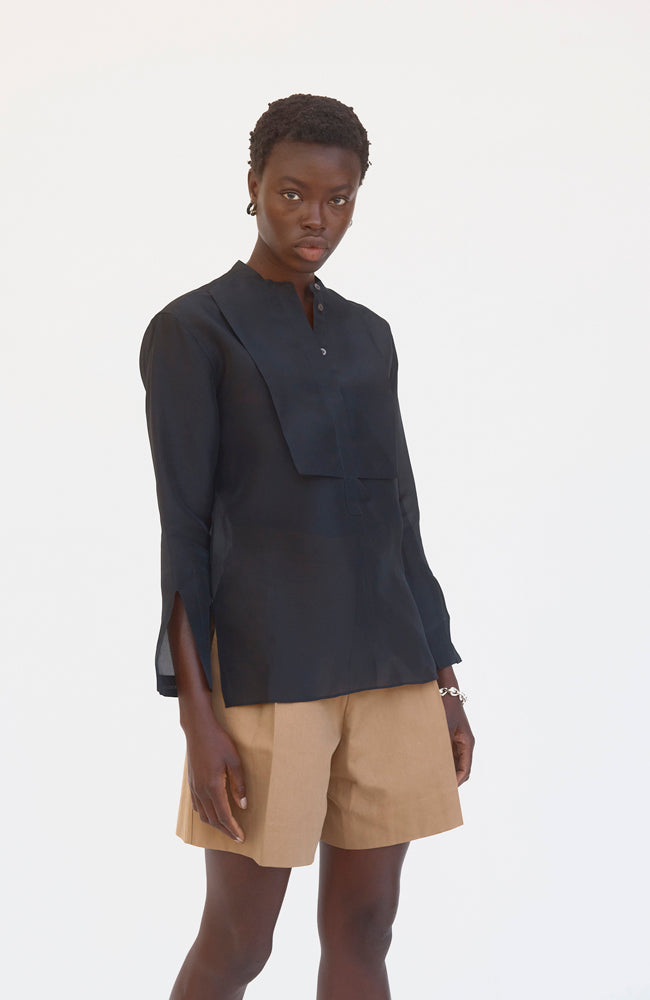 Maeve Shirt - Black Organza