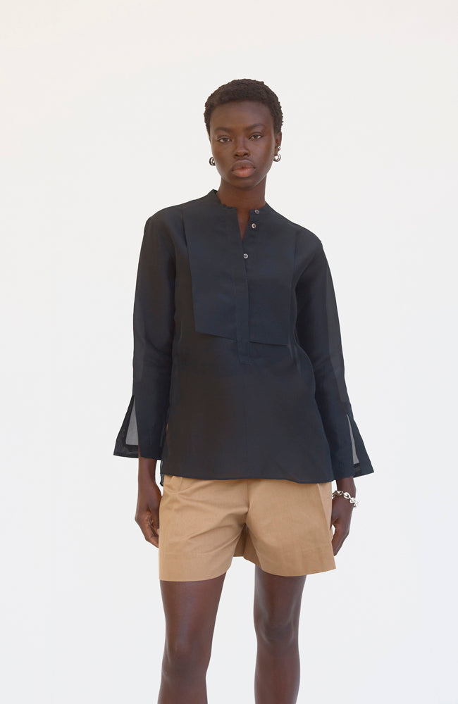 Maeve Shirt - Black Organza